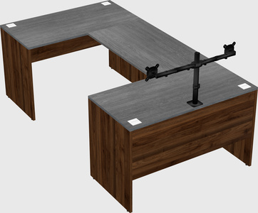 U-shaped desk