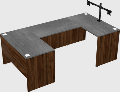 U-shaped desk