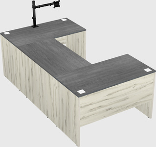 U-shaped desk