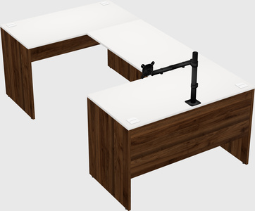 U-shaped desk
