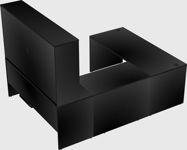 U-shaped desk
