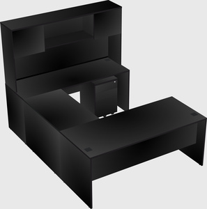 U-shaped desk