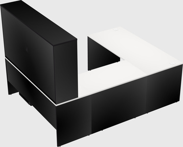 U-shaped desk