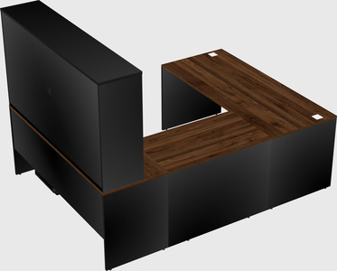 U-shaped desk