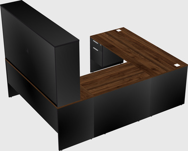 U-shaped desk