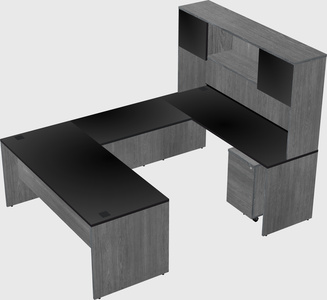 U-shaped desk