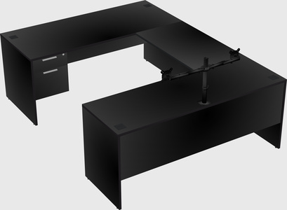 U-shaped desk