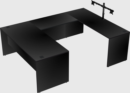 U-shaped desk