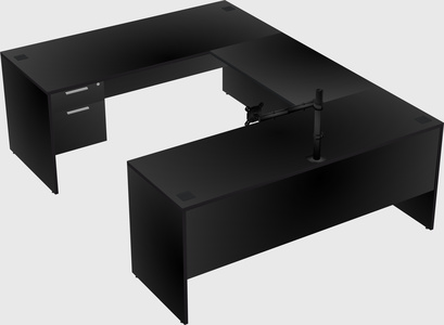 U-shaped desk