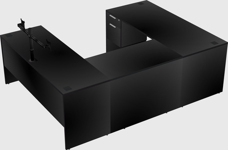 U-shaped desk