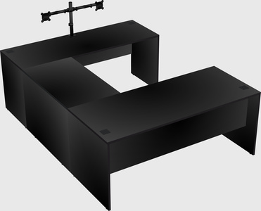 U-shaped desk