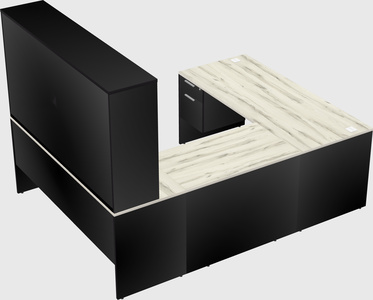 U-shaped desk