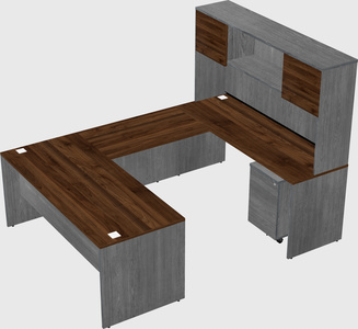 U-shaped desk