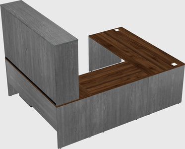 U-shaped desk