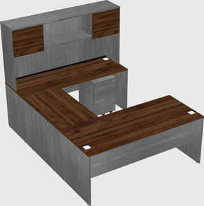 U-shaped desk