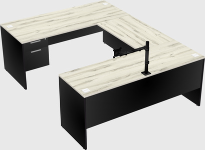 U-shaped desk