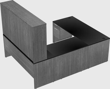 U-shaped desk