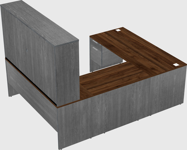 U-shaped desk