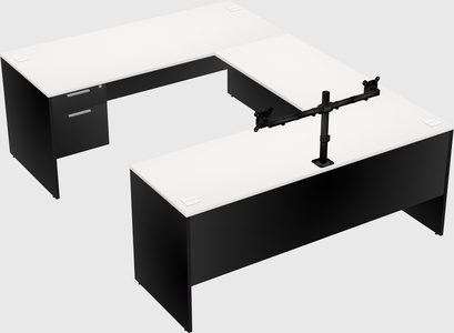 U-shaped desk