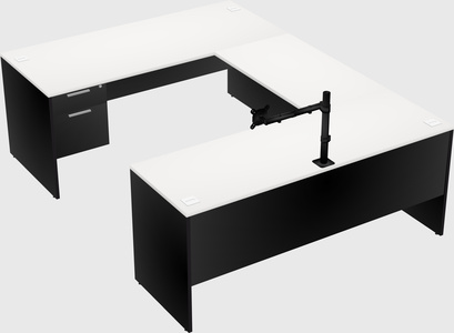 U-shaped desk