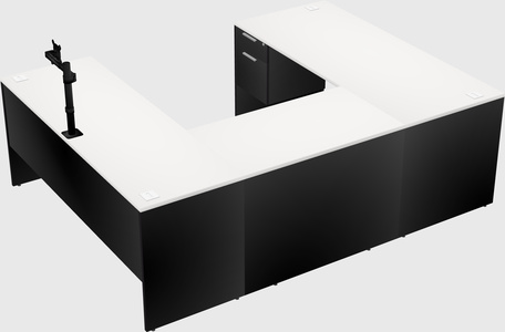U-shaped desk