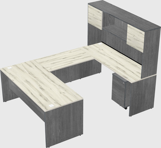 U-shaped desk