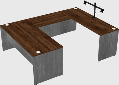 U-shaped desk