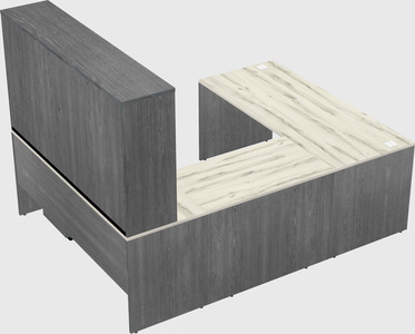 U-shaped desk