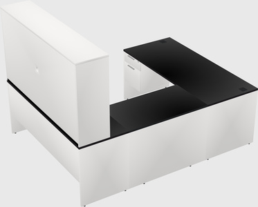 U-shaped desk