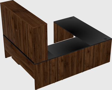 U-shaped desk