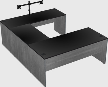 U-shaped desk