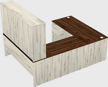 U-shaped desk