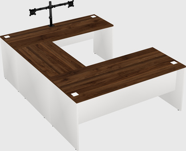 U-shaped desk