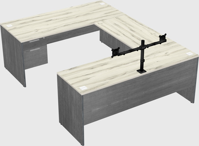 U-shaped desk