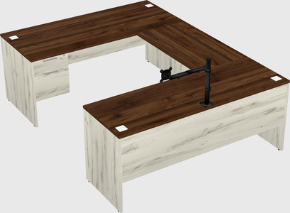 U-shaped desk