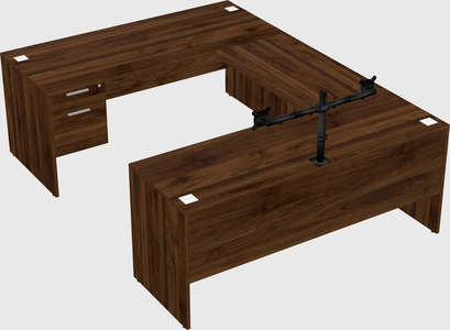U-shaped desk