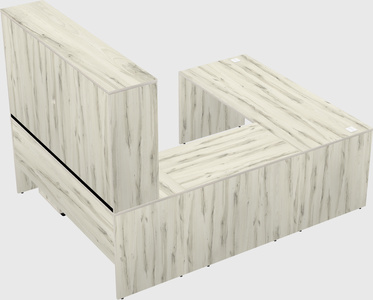 U-shaped desk