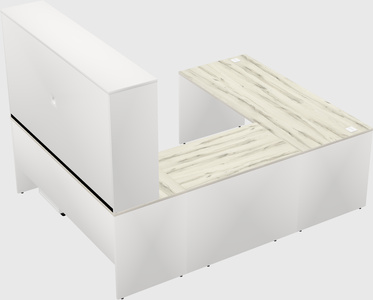 U-shaped desk