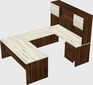U-shaped desk
