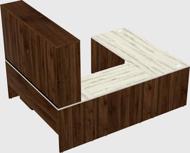 U-shaped desk