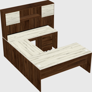 U-shaped desk