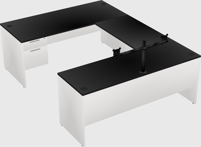 U-shaped desk