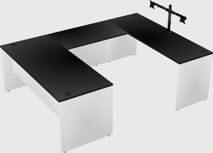 U-shaped desk