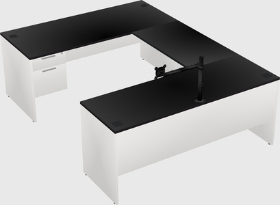 U-shaped desk