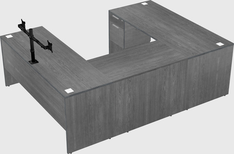 U-shaped desk