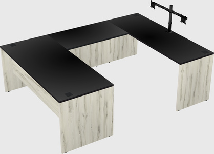 U-shaped desk