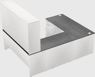 U-shaped desk