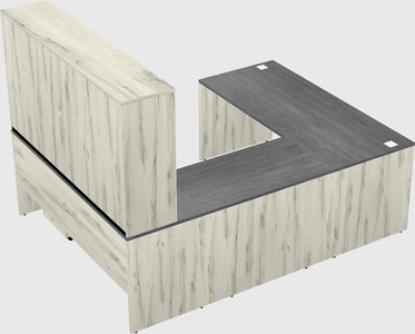 U-shaped desk