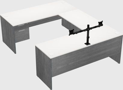 U-shaped desk