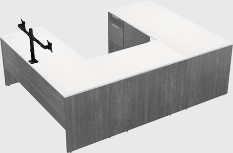 U-shaped desk